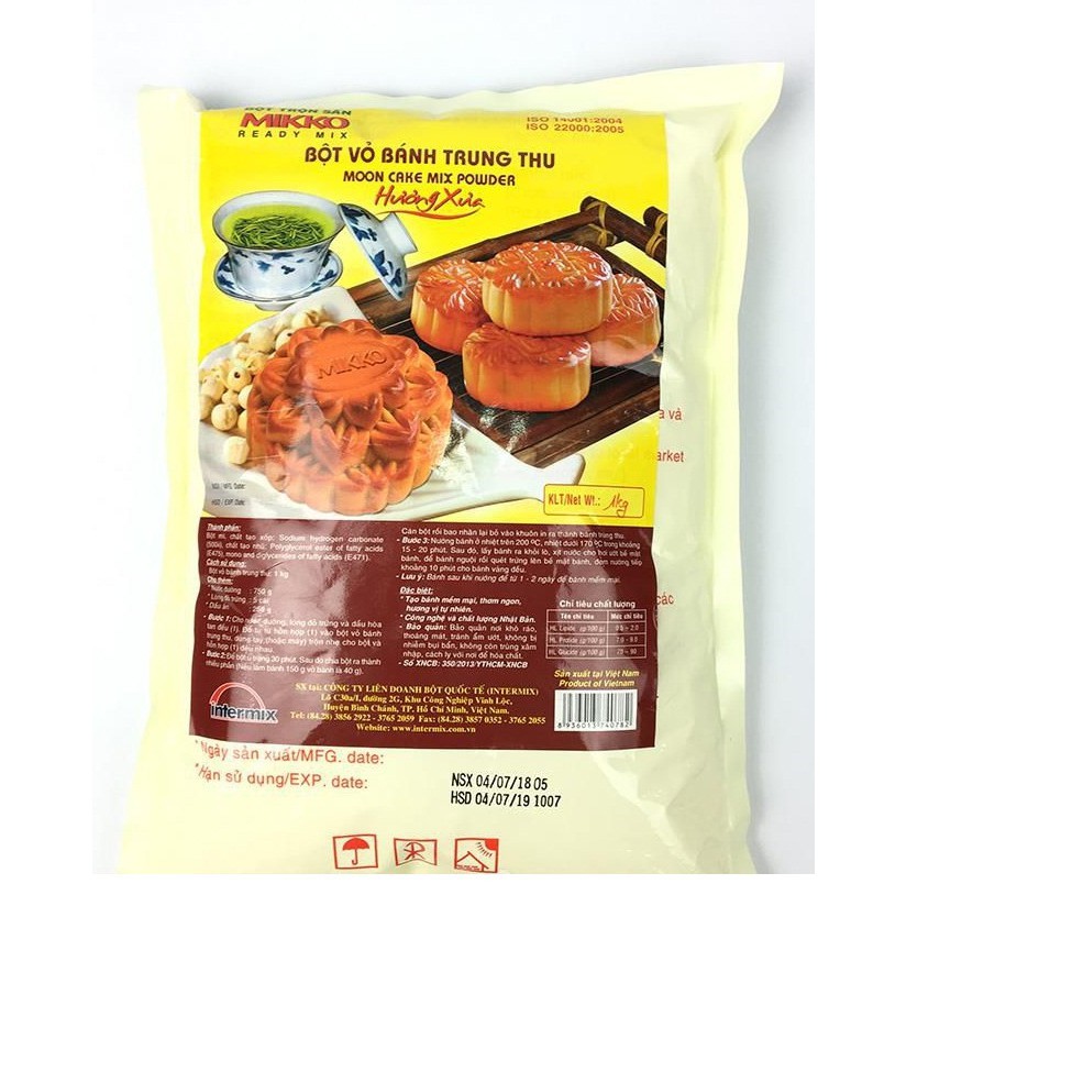 Bột trộn sẵn vỏ bánh trung thu MIKKO 1kg