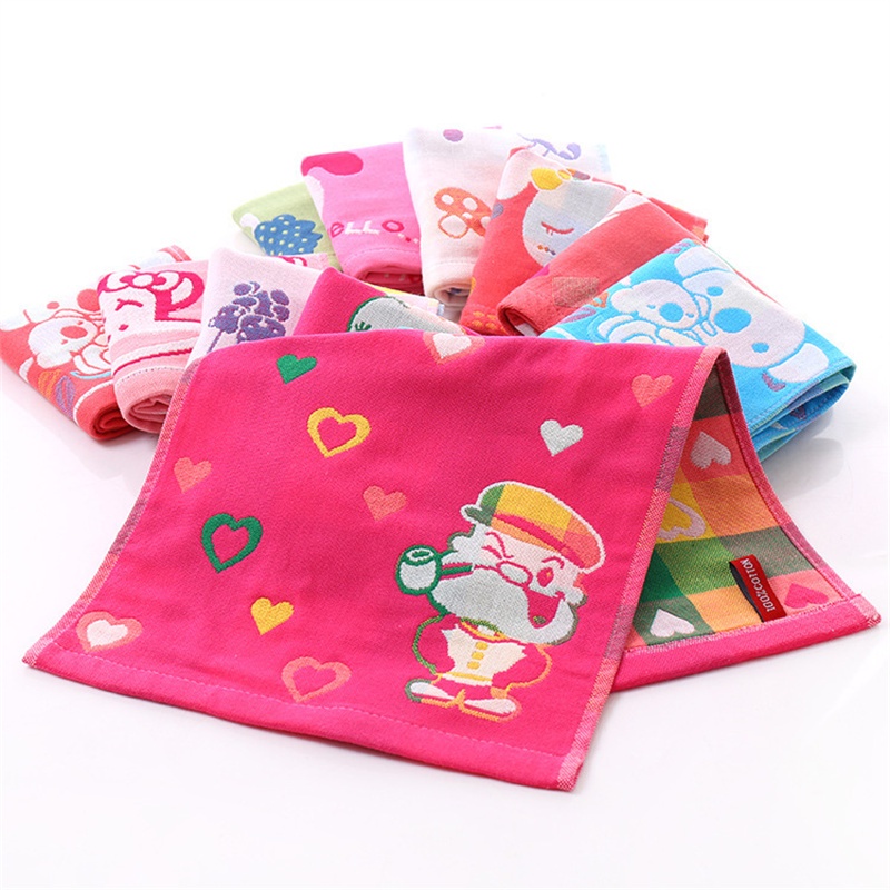 Khăn Tắm Cotton Ba Lớp Họa Tiết Ngẫu Nhiên Cho Trẻ Em