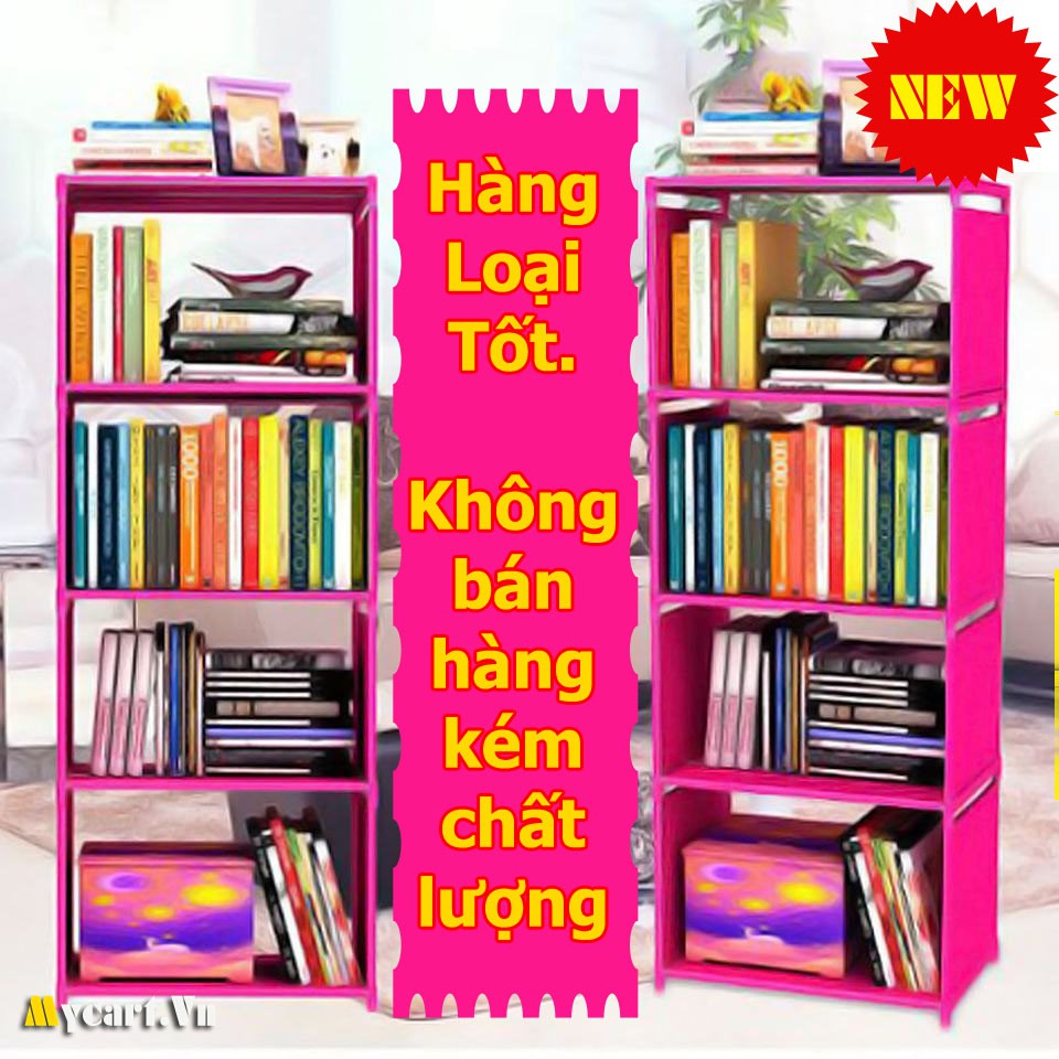 Kệ Sách Thông Minh 4 Tầng Bằng Nhựa ( màu ngẫu nhiên) PT10