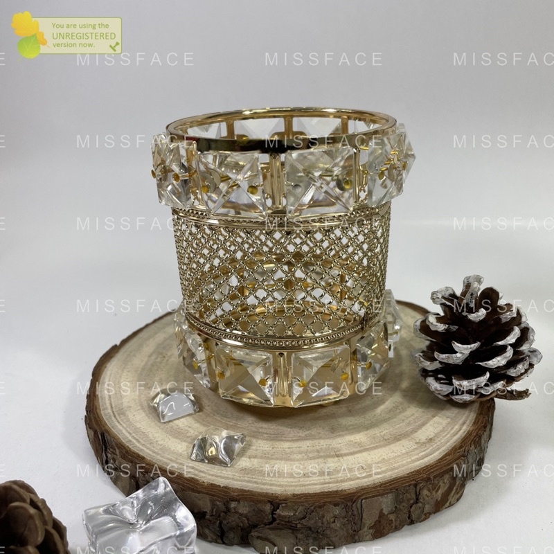 Cốc cắm cọ pha lê sang chảnh ( ib shop chọn mẫu )