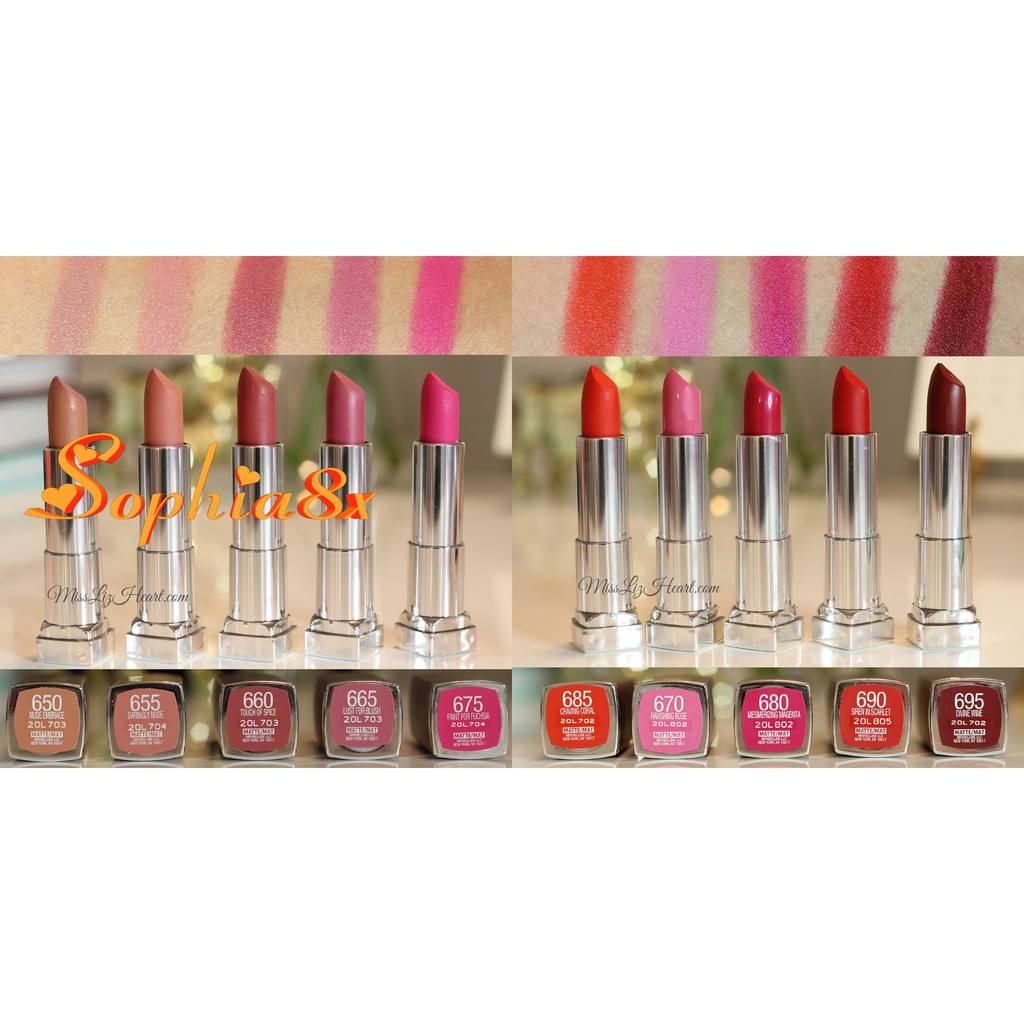 Son thỏi Maybelline Creamy Matte Lipstick vừa lì vừa dưỡng