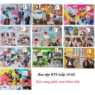 Giấy bao tập BTS ( 10 tờ/xấp)