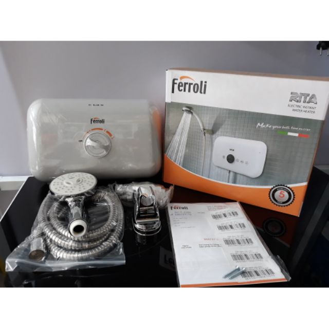 Bình nước nóng trực tiếp Ferroli RITA FS-4.5TE - Ferroli RITA FS-4.5 TE - Ferroli RITA FS TE- Hàng chính hãng