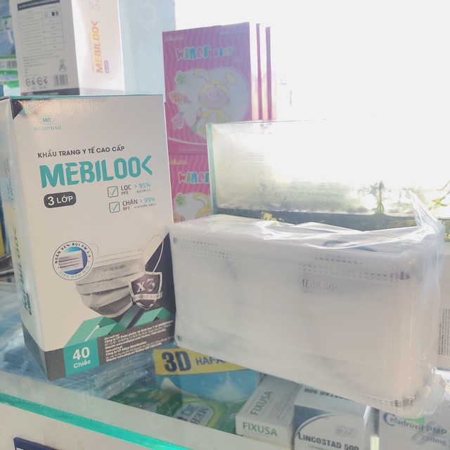 [Mã FAMAYFA2 giảm 10K đơn 50K] Khẩu Trang Tiệt Trùng Mebilook 1h/40c | BigBuy360 - bigbuy360.vn