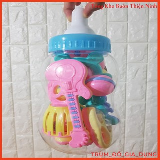 BỘ ĐỒ CHƠI XÚC XẮC BÌNH BÚ 9 MÓN CHO BÉ