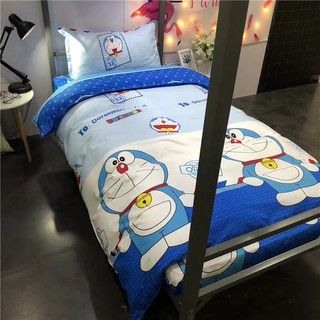 Sét chăn ga cotton poly Đô rê mon (2 mẫu)
