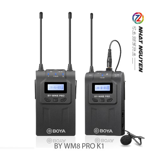 Micro không dây Boya WM8 PRO K1 / BY WM8 PRO K1 - Bảo hành 12 tháng