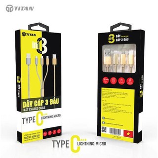 CÁP SẠC 3 ĐẦU TITAN CA18