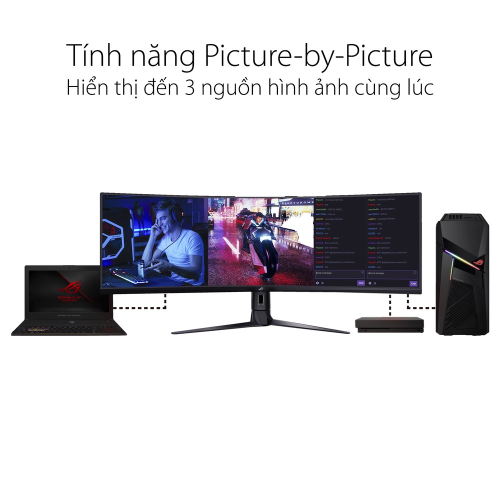 Màn hình cong Asus ROG Strix XG49VQ 49&quot; VA 144Hz Hàng Chính Hãng