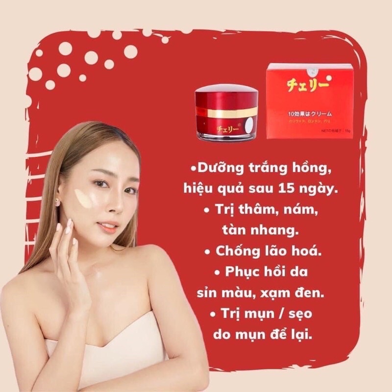 CHÍNH HÃNG KEM FACE NHẬT HOA ANH ĐÀO 10 TÁC DỤNG
