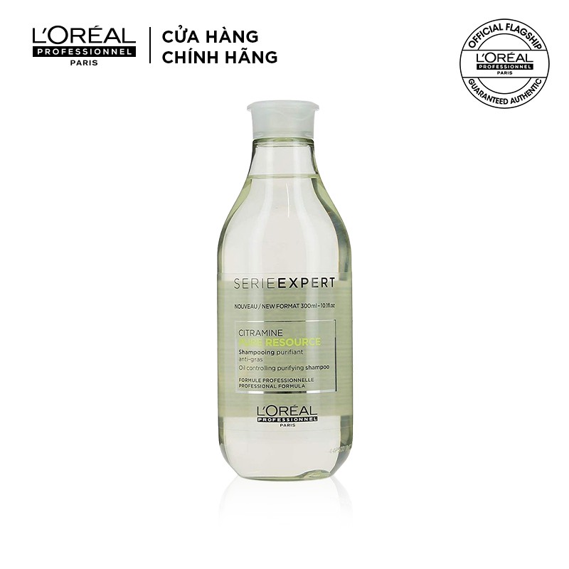 Dầu gội L'Oreal Professionnel chăm sóc da đầu nhờn Serie Expert Pure Resource 300ml