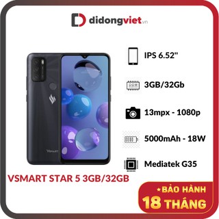 Điện thoại Vsmart Star 5 - chính hãng bảo hành 18 tháng