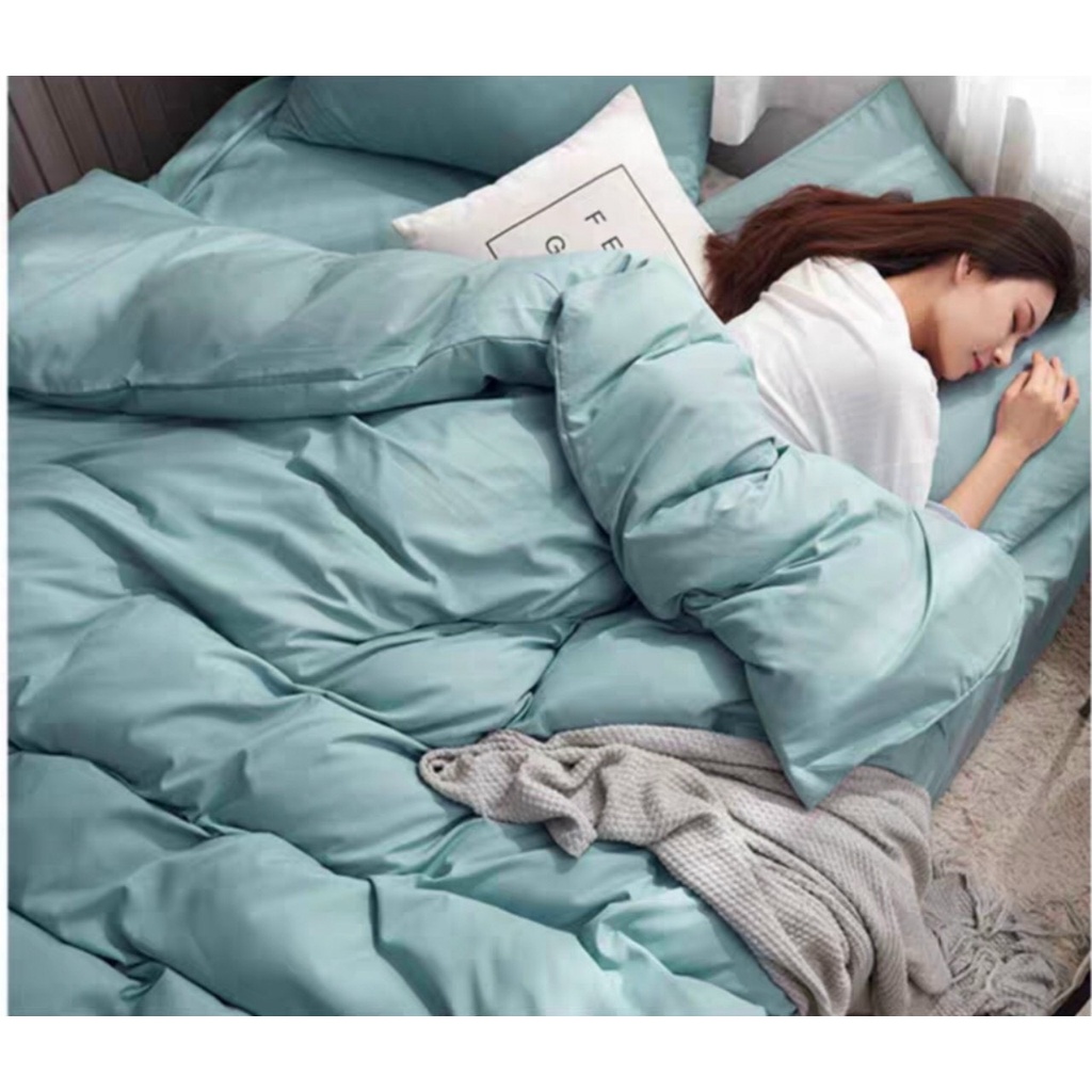 BỘ DRAP CHĂN GA GỐI  100% COTTON  GỒM 1 GA CHUN, 2 VỎ GỐI ĐẦU, 1 VỎ CHĂN )