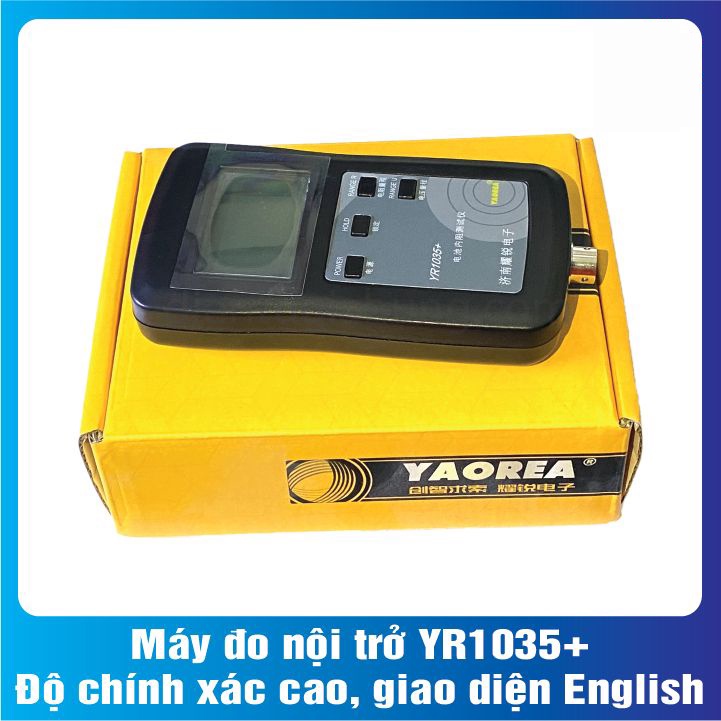Máy đo nội trở pin YR1035+ giao diện tiếng anh, độ chính xác cao