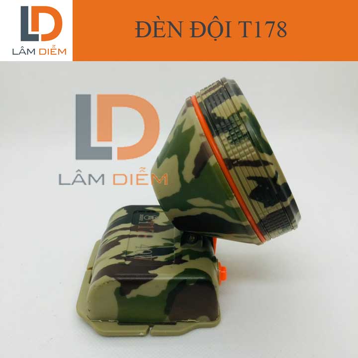 Đèn pin đội đầu pin sạc siêu sáng dung lượng pin lâu t178