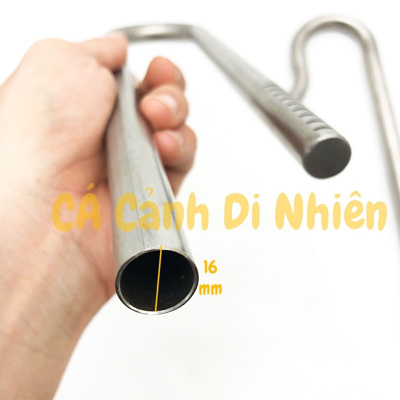 Bộ ống in out phi 16 bằng inox ống ra vào cho hồ cá thúy sinh