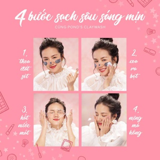 Sữa rửa mặt Pond's đất sét khoáng 90g