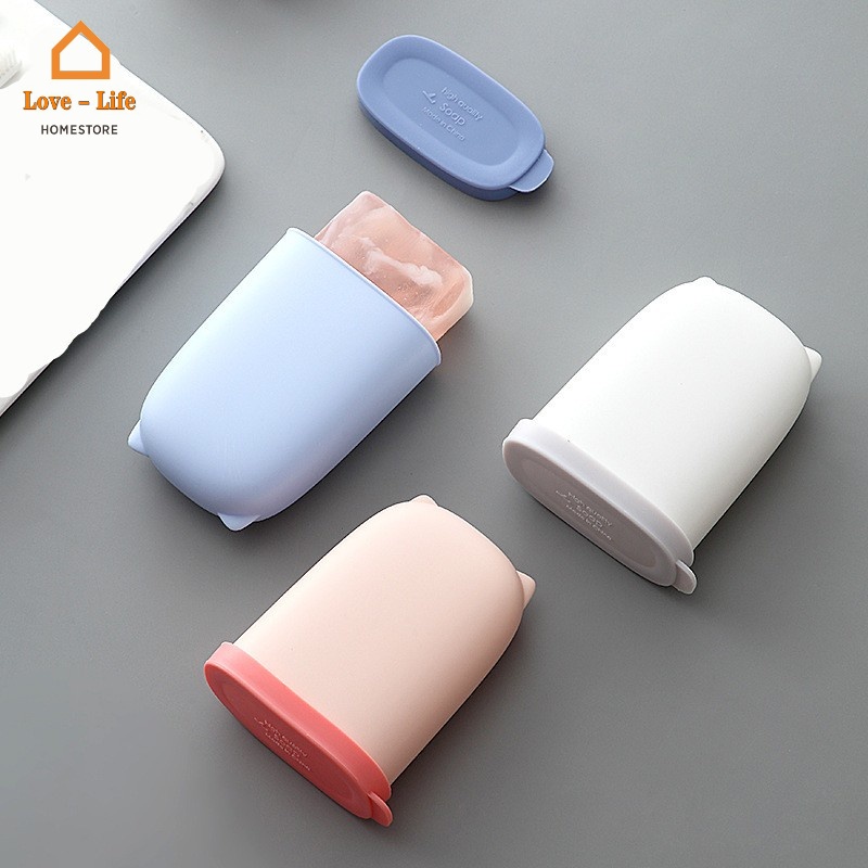 Hộp Đựng Xà Phòng Bằng Silicon Chống Nước Nhiều Màu Sắc Dễ Thương Chống Rò Rỉ Tiện Dụng Cho Phòng Tắm