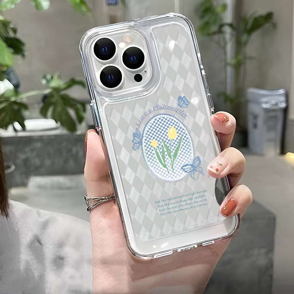 Ốp Điện Thoại Trong Suốt Hình Hoa Cho iphone 14 Pro Max Plus 13 11 12 7Plus X XR XS Max 7 8 SE 2020