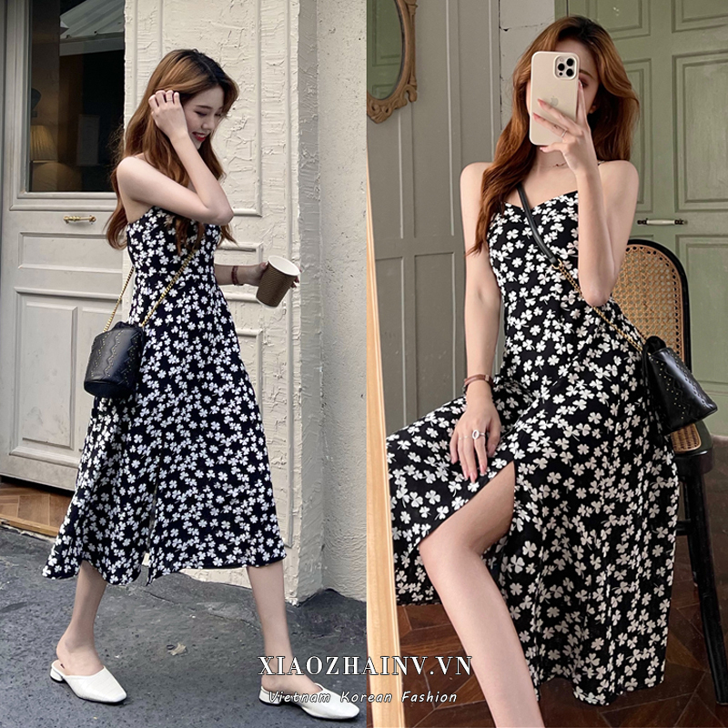đầm ulzzang Hoa Hai Dây Thời Trang Nữ Tính | BigBuy360 - bigbuy360.vn