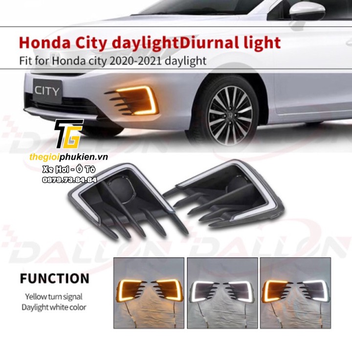 [Hàng mới về] Độ đèn Led gầm trước xe Honda City 2021