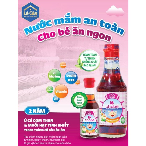 Nước mắm Lê Gia cho bé 60ml