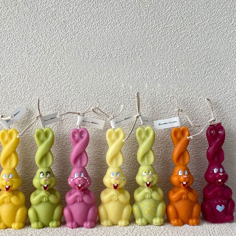 Khuôn Silicone Hình Thỏ Làm Nến Thơm Diy