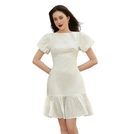 OLV - Đầm Snowy Puff Sleeve Dress