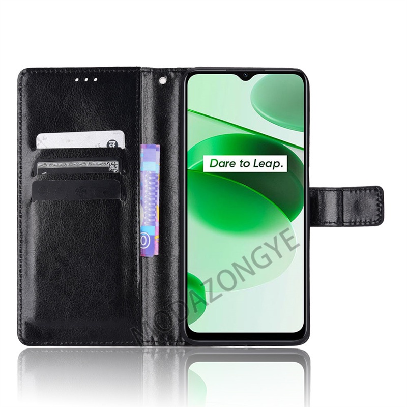 Ốp Điện Thoại Da PU Kiểu Ví Lật Có Đế Cho Realme C35 Realme Narzo 50A Prime Narzo50A