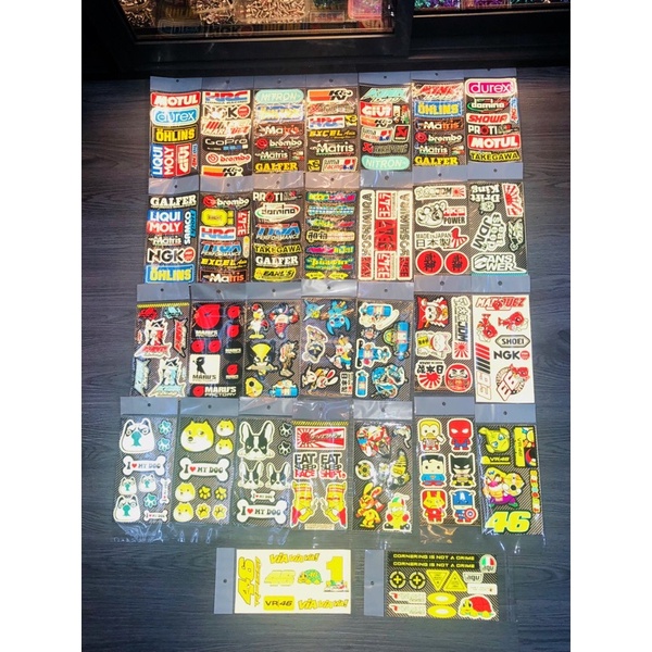 Sét Tem Dán Phản Quang,Tem Bền Và Chống Nước Giúp Trang Trí Và Che Đậy Khuyết Điểm Thích Hợp Dán Mũ Bảo Hiểm,Laptop,Vali