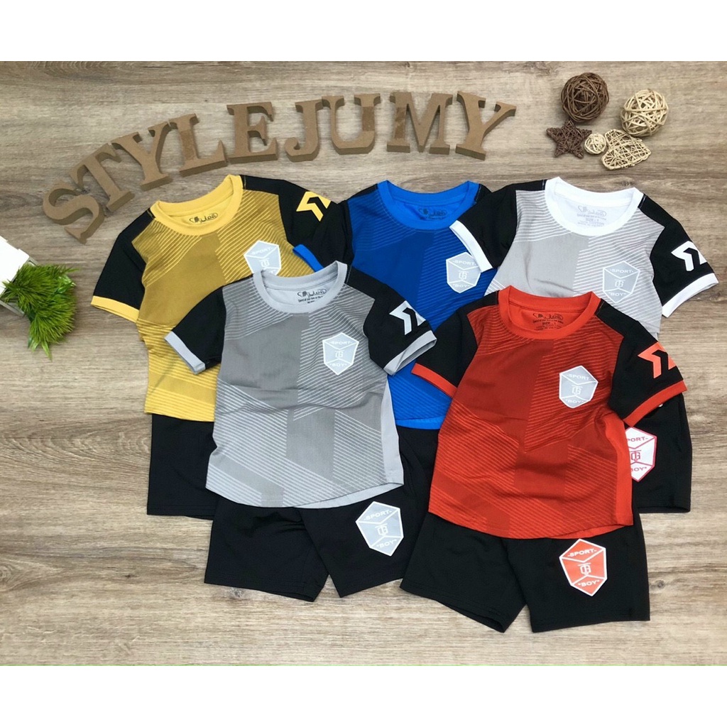 SIZE 8-XXL (27-72KG) ĐỒ BỘ BÉ TRAI ÁO NGẮN TAY QUẦN LỬNG VẢI THUN LẠNH SPORT BOY