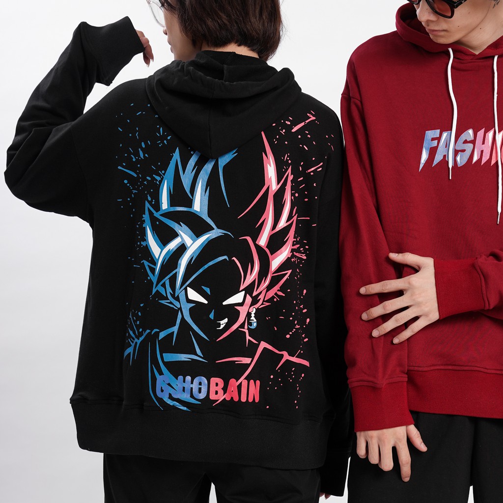 Áo khoác hoodie nỉ N7 có mũ nam nữ oversize thời trang đường phố phong cách Hàn Quốc Hot 2020 BLACK GOKU | BigBuy360 - bigbuy360.vn