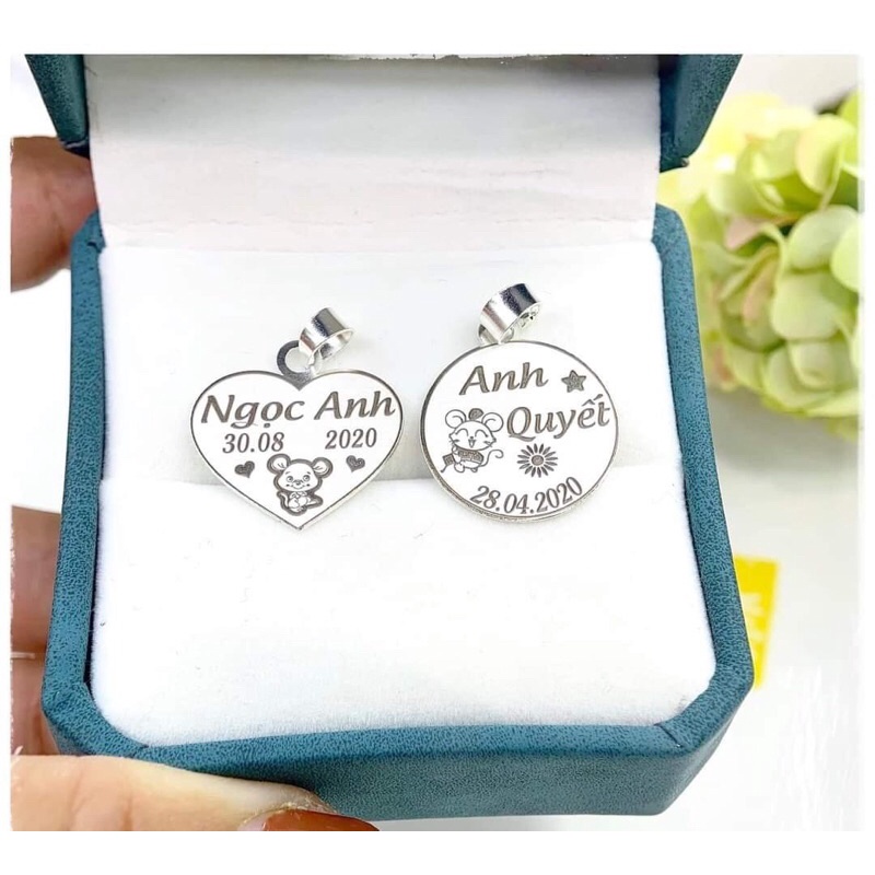 mặt bạc khắc tên của bé, Bạc chuẩn MC
