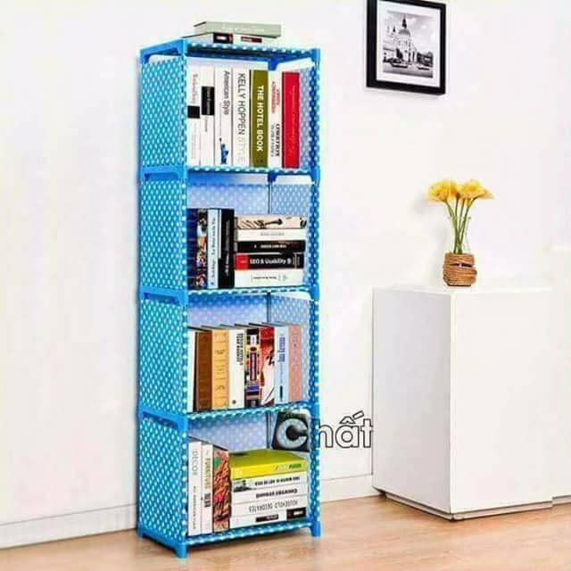 Kệ sách 4 tầng hoa văn siêu tiện dụng