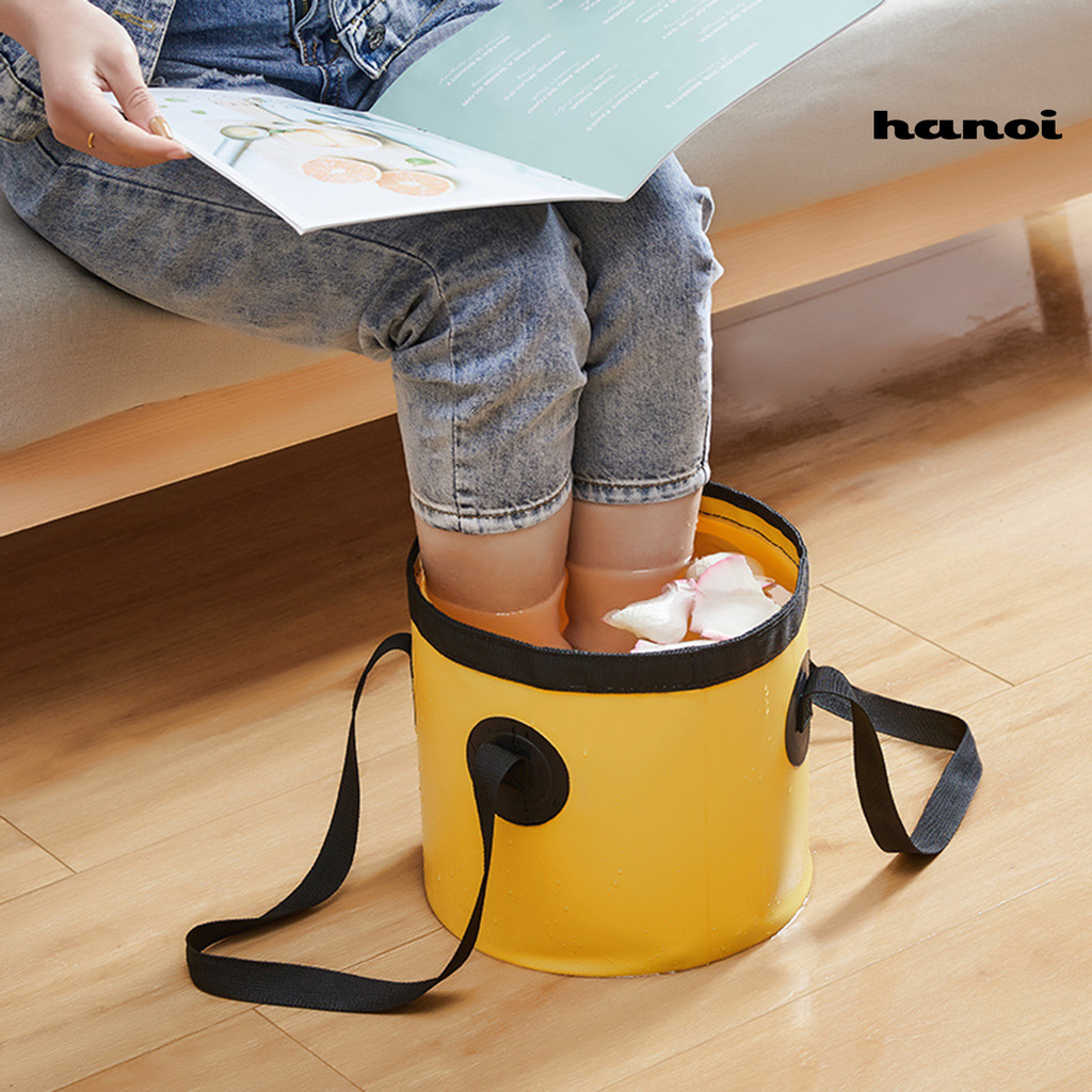 Túi Đựng Nước 10l / 20l Bằng Pu Chống Thấm Nước Có Thể Gấp Gọn Tiện Dụng Mang Theo Du Lịch