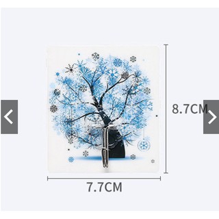 Móc dán tường 3D treo đồ chịu lực