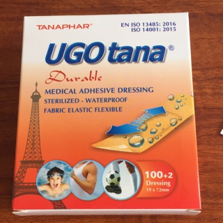 1 hộp Ugotana  băng dính cá nhân y tế(102 miếng)