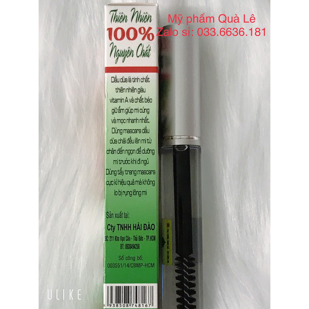 MASCARA DẦU DỪA GIÚP DÀI MI CHIẾT XUẤT TỪ THIÊN NHIÊN 100%