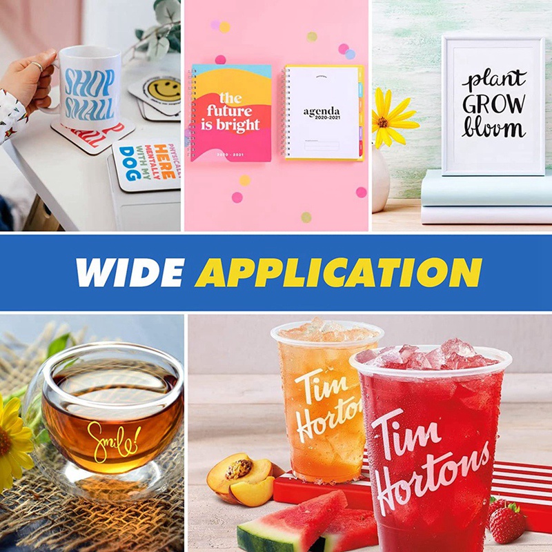 Cuộn Giấy Vinyl Bóng 8 Màu Tự Dính 5.5InX4FT Tự Dính Cắt Tiện Dụng