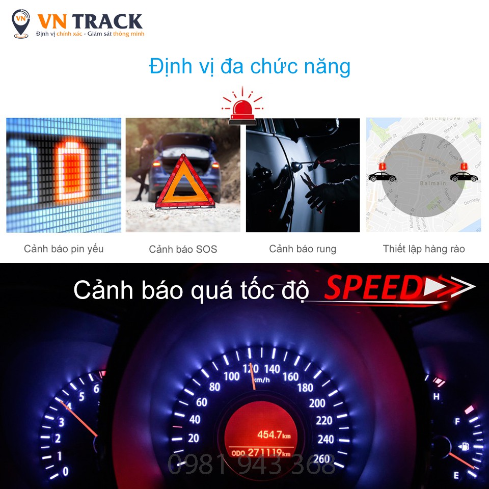 Định Vị Xe Máy, Ô Tô Chống Trộm Giám Sát Qua Điện Thoại | Chính hãng Wetrack Lite02