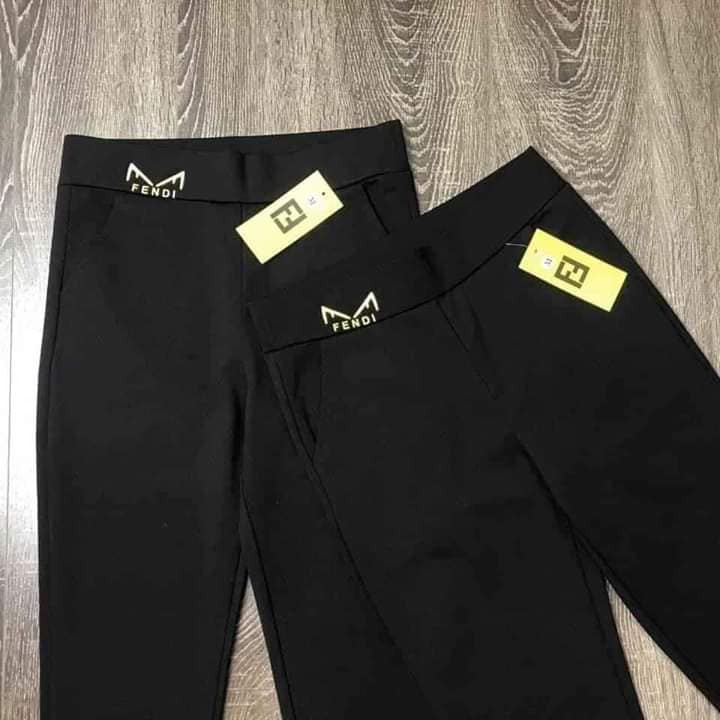 Quần Legging Cao CấpFREESHIP Quần Bó Nữ Vải-Quần Nữ Cạp Cao Umi Co Giãn 1 Màu FENDY