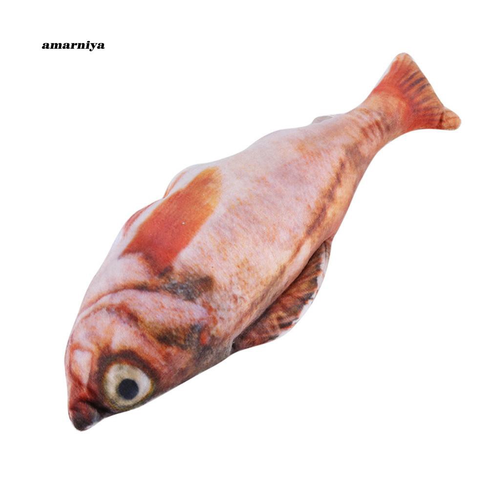 Cá đồ chơi nhồi bông cho mèo cưng