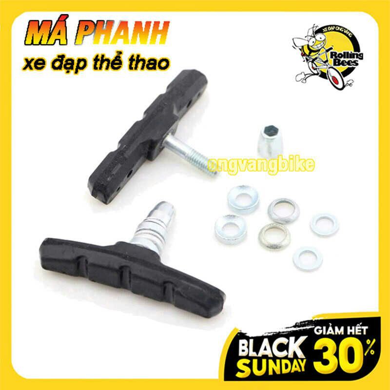 Cặp má phanh cơ xe đạp Leo núi - gôm xe đạp leo núi Siêu Bền