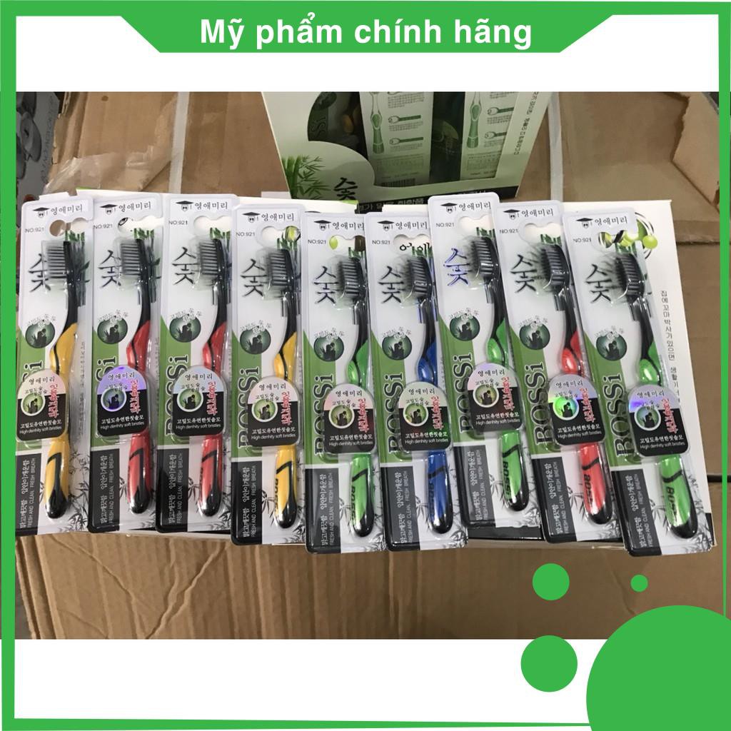 [GIÁ HỦY DIỆT] Bàn Chải Đánh Răng Than Tre Hoạt Tính Hàn Quốc BOSSI NO921 (không chọn mầu)