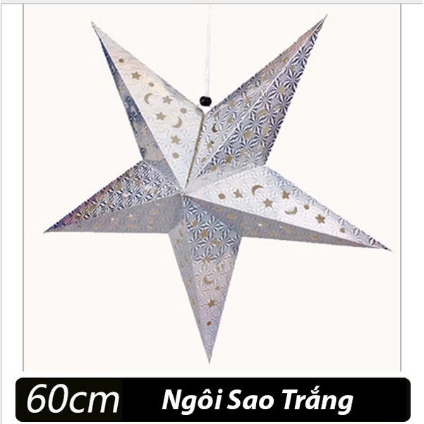 Đèn lồng hình ngôi sao giấy 65cm