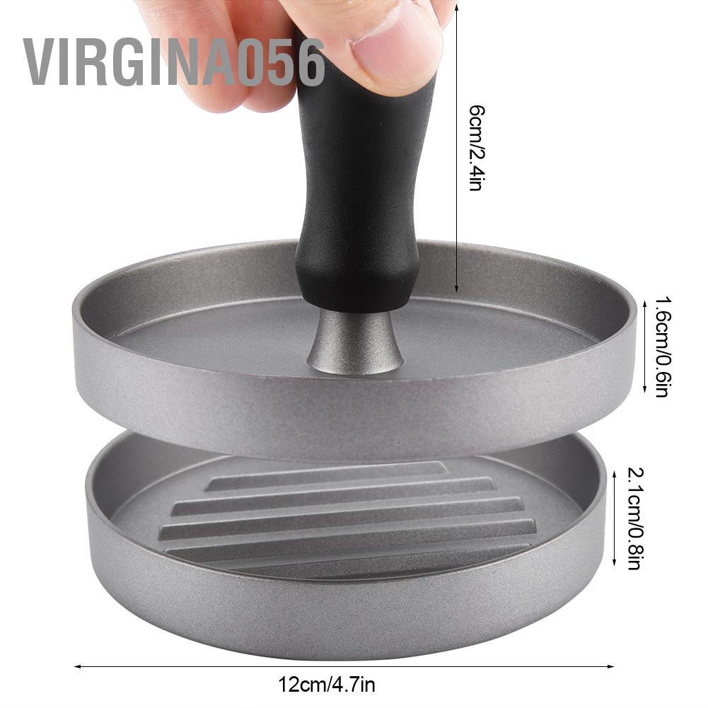 Virgina056 NonStick Round Shape Grill Press Meat Beef Maker Patty Mold Making Tool