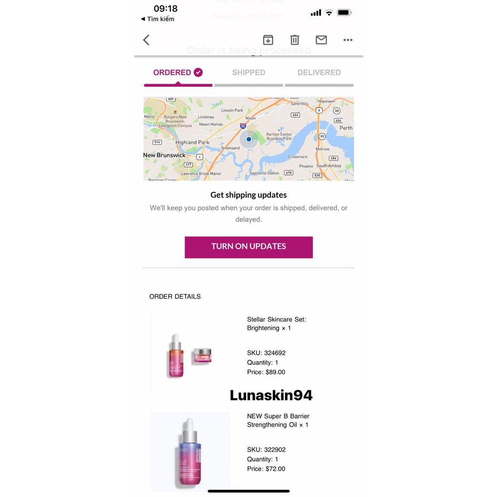 Serum Retinol + VitC của nhà StriVectin có chứa niacinamide