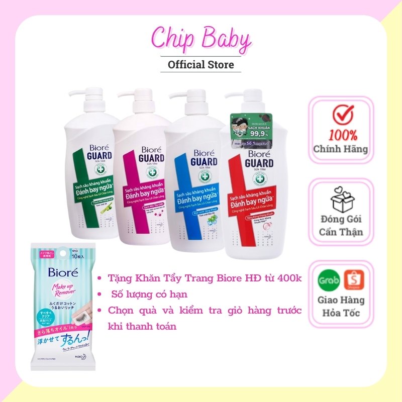 (Mẫu Mới) Sữa Tắm Biore Kháng khuẩn Tinh Chất Bạc Hà - Sạch Mịn Thư Giãn - 800g