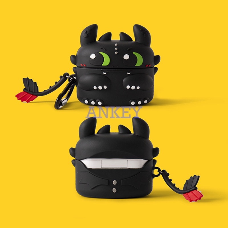 JBL Wave Beam Earbuds Case Cartoon Duck Earphone Silicone Case Earbuds Waterproof Shockproof Soft Protective Headphone Cover Headset Skin with Hook