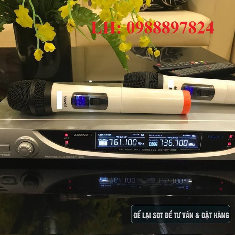 Micro karaoke không dây BS 999 CAO CẤP